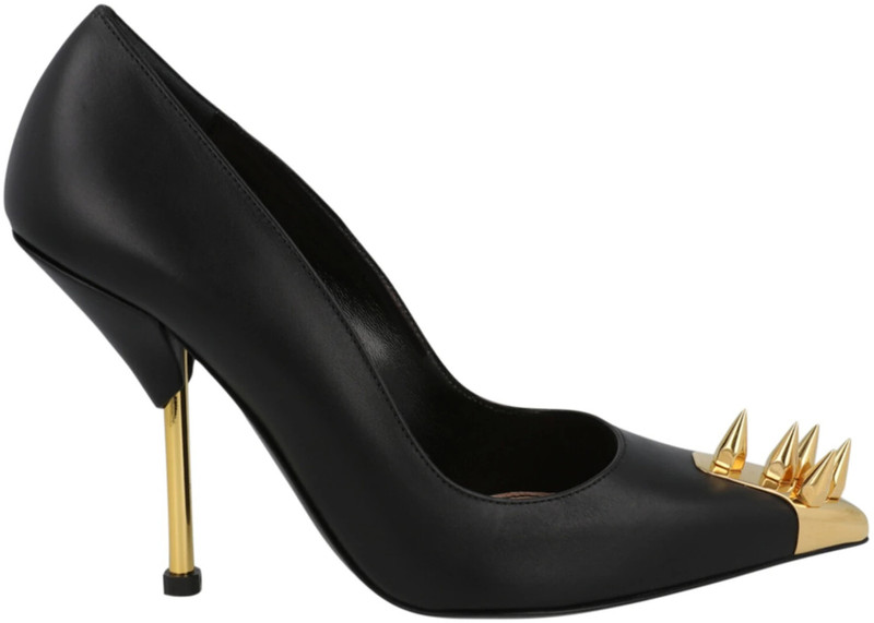 Alexander McQueen Punk Pumps Black Gold (Women's) 1