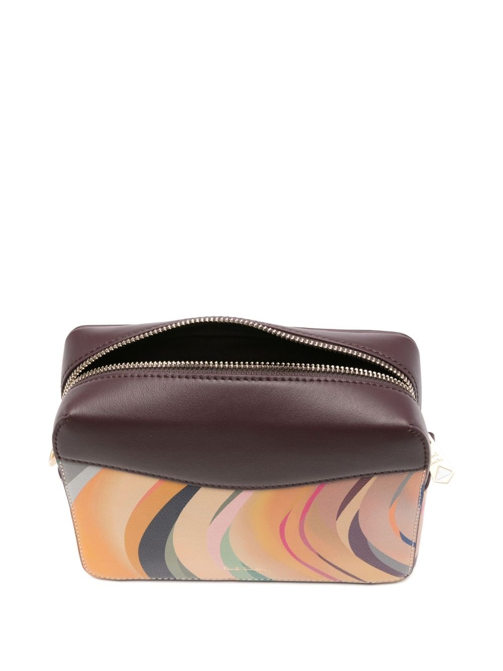 Dusky swirl-pattern leather cross body bag - 4