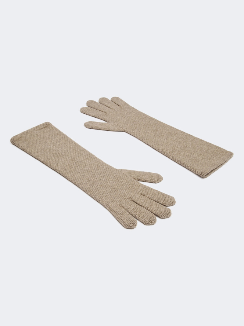 Max Mara JOCK Cashmere gloves - BEIGE outlook