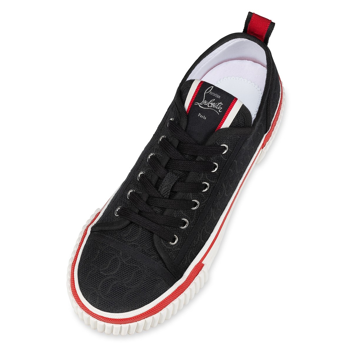 【送料&関税込】Christian Louboutin Pedro Junior Sneakers In Christian Louboutin Pedro Junior monogram-jacquard Sneakers