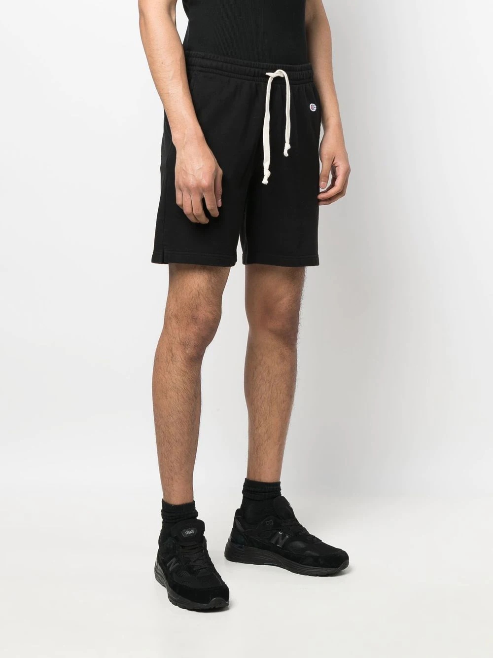 logo-patch track shorts - 3