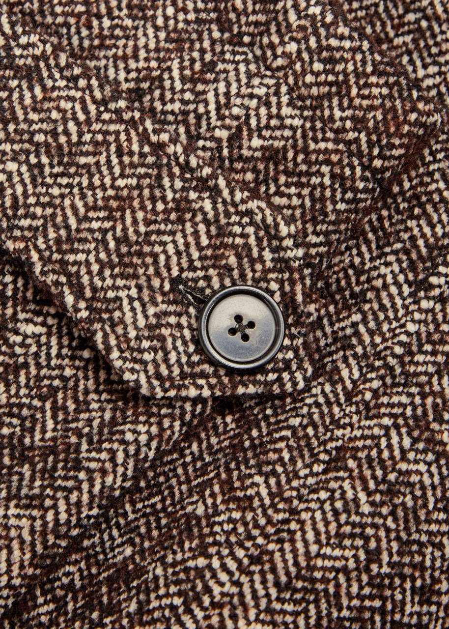Officine Générale Hudson Fuzzy Herring Cotton-blend Coat - 5