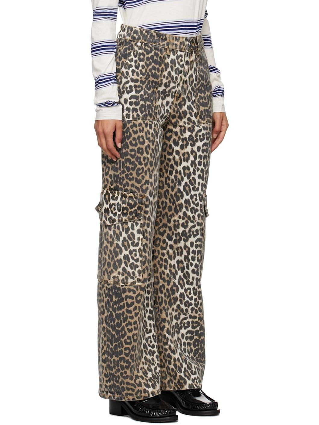 Black & Brown Printed Angi Jeans - 2