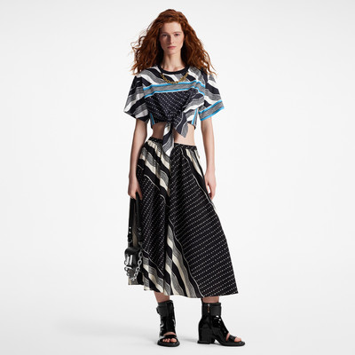 Louis Vuitton Monogram Wave Midi Skirt outlook