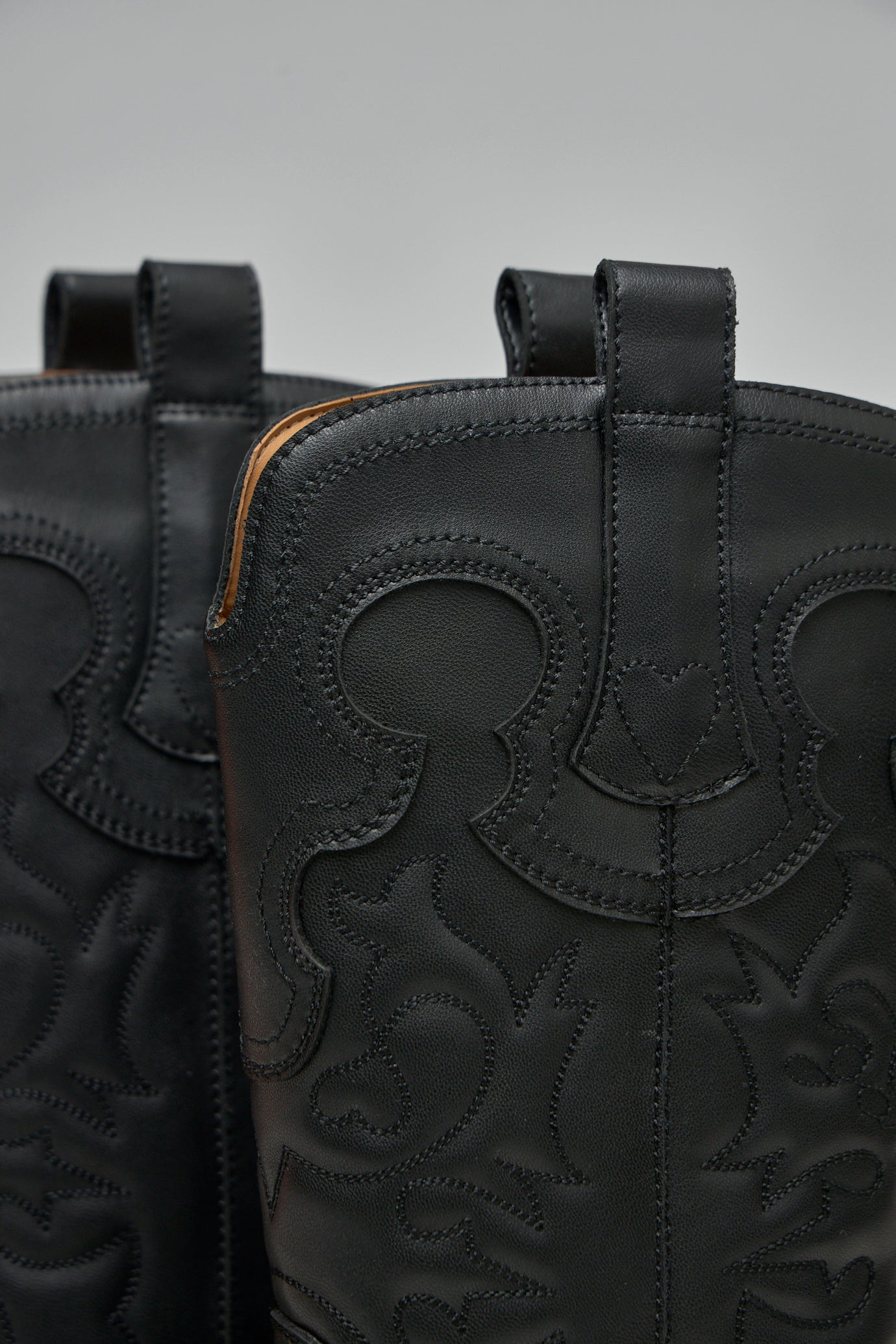 Mid Shaft Embroidered Western Boots - 5