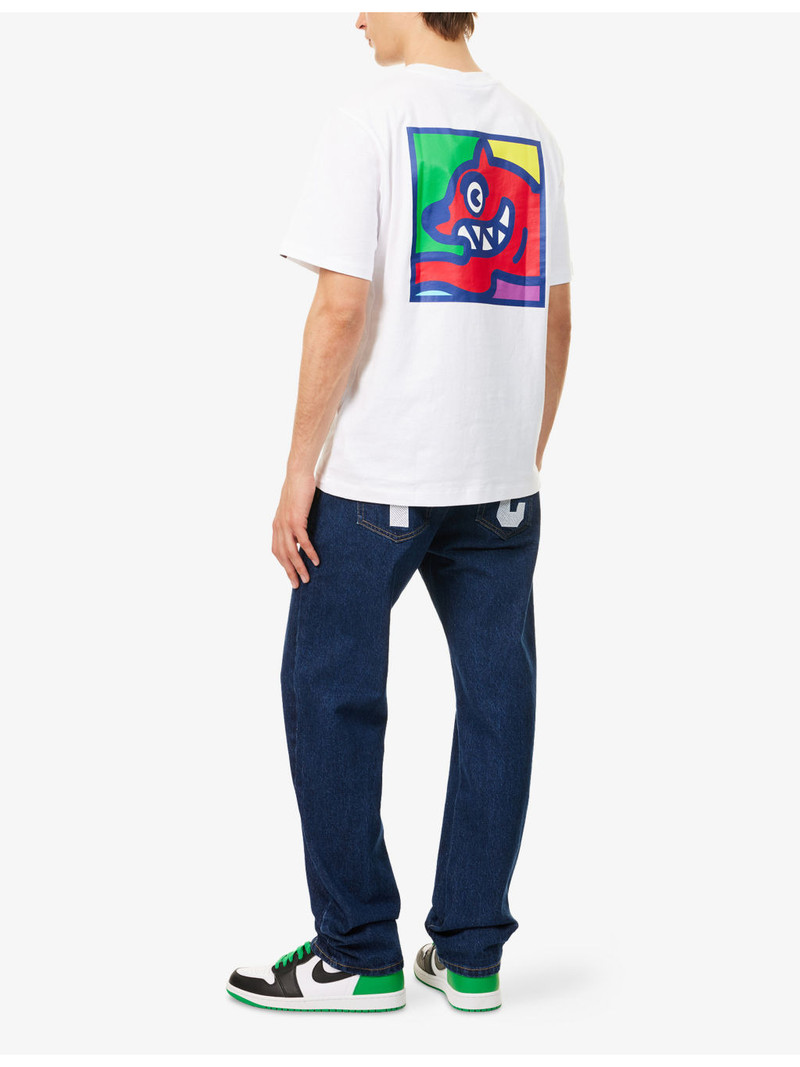 ICECREAM Pop Art Dog Graphic-Print Cotton T-shirt outlook