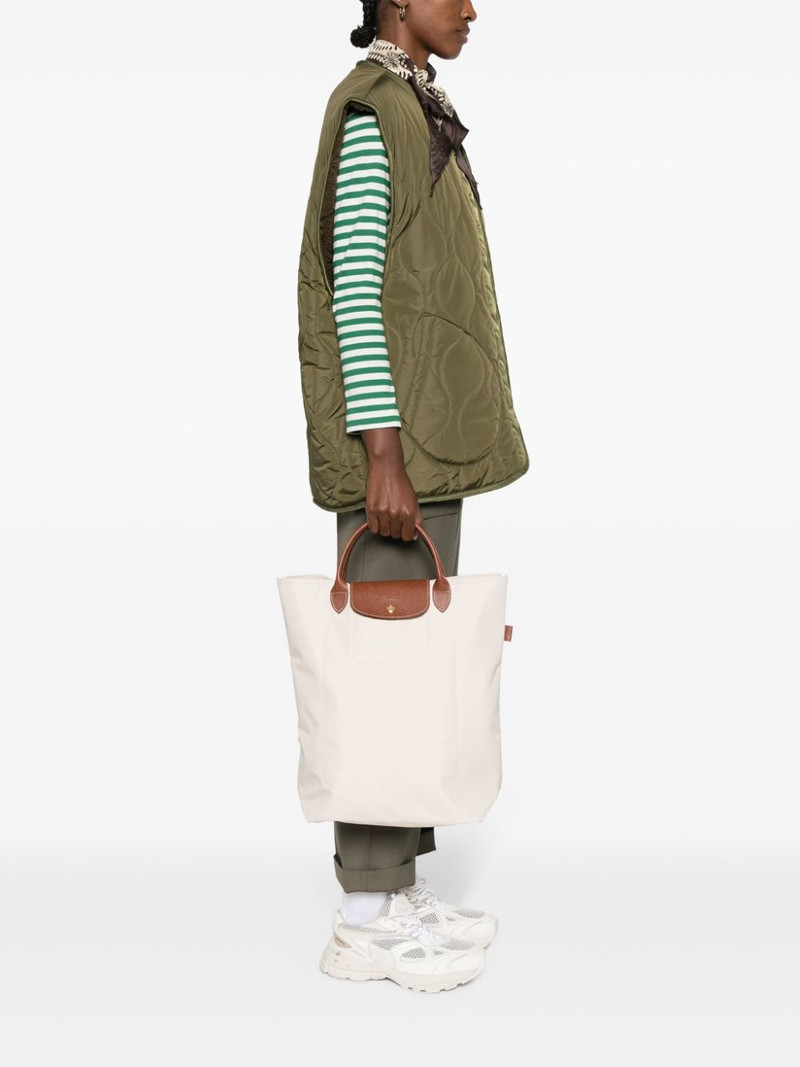 Longchamp medium canvas tote bag outlook