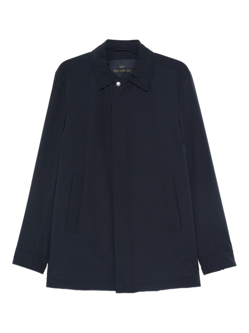 x Loro Piana buttoned welt-pocket coat 1