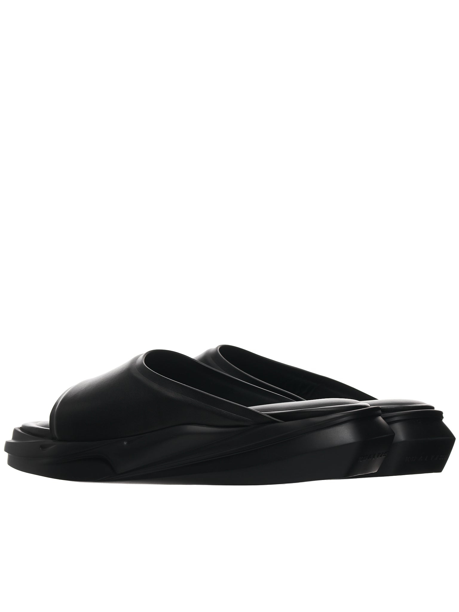 Black Leather Mono-Slide - 5