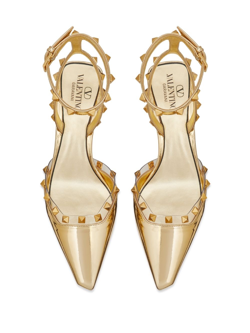 Rockstud Couture 50mm metallic pumps - 4