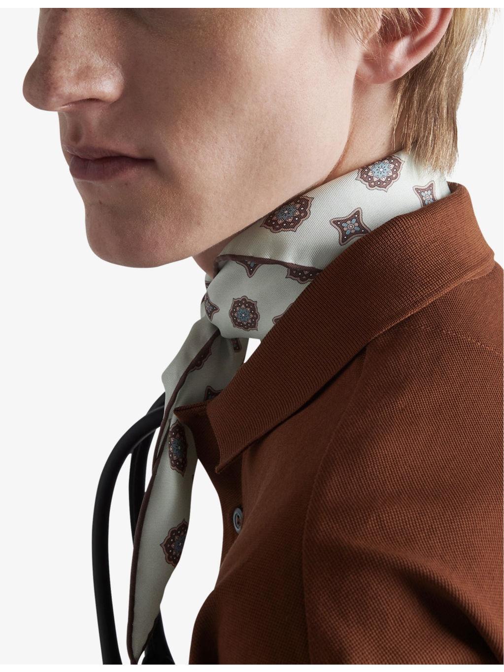 Conceptual-triangle cotton polo shirt - 6