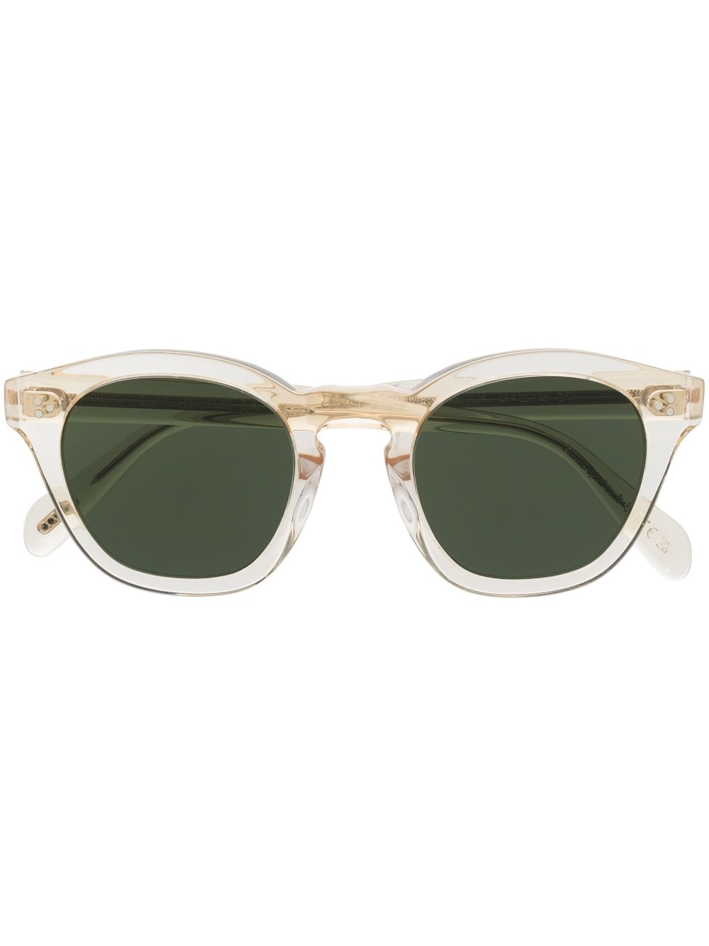 round-frame tinted-lenses sunglasses - 1