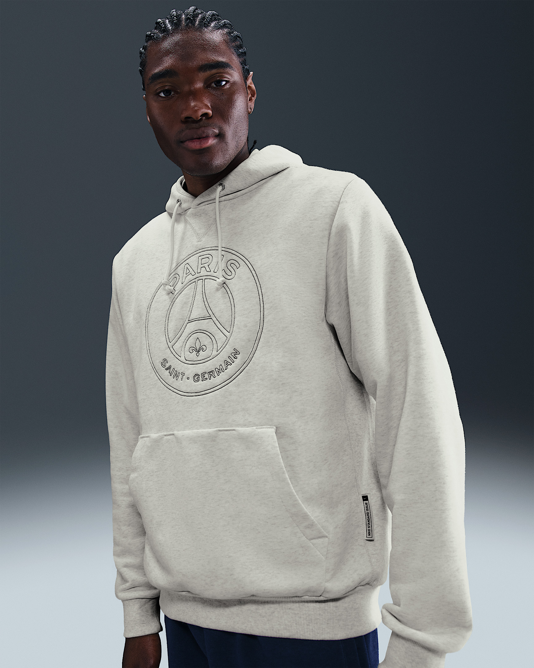 Paris Saint-Germain Standard Issue Men's Nike Dri-FIT Soccer Pullover Hoodie - 1