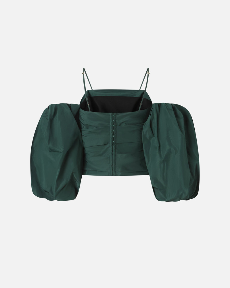 PINKO CROP TOP WITH PUFF SLEEVES outlook