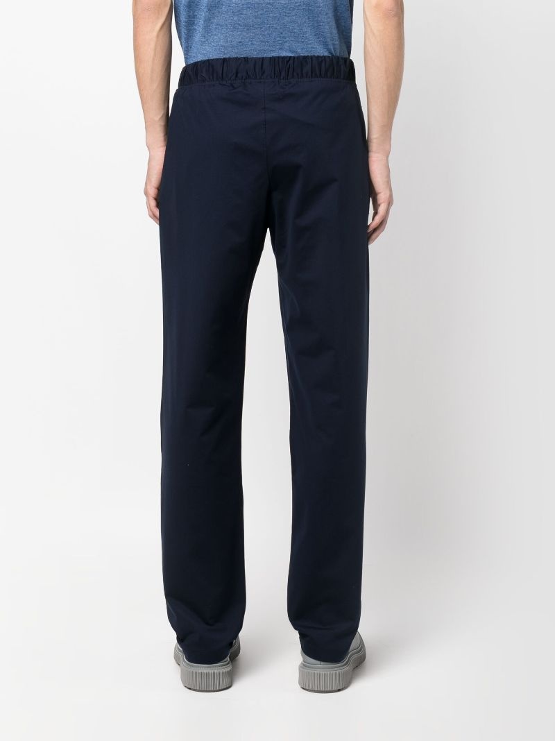 stretch-cotton track trousers - 4
