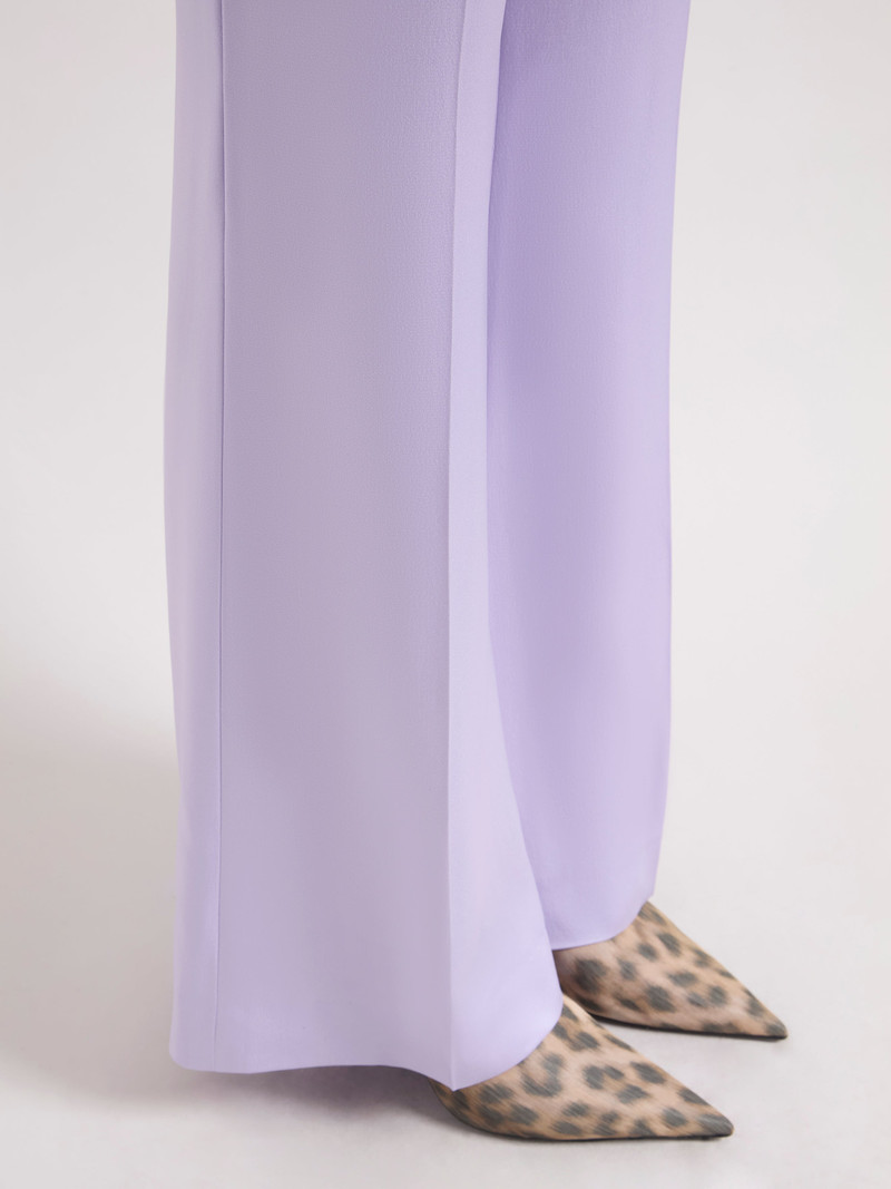Flared Crepe Satin Pants 3