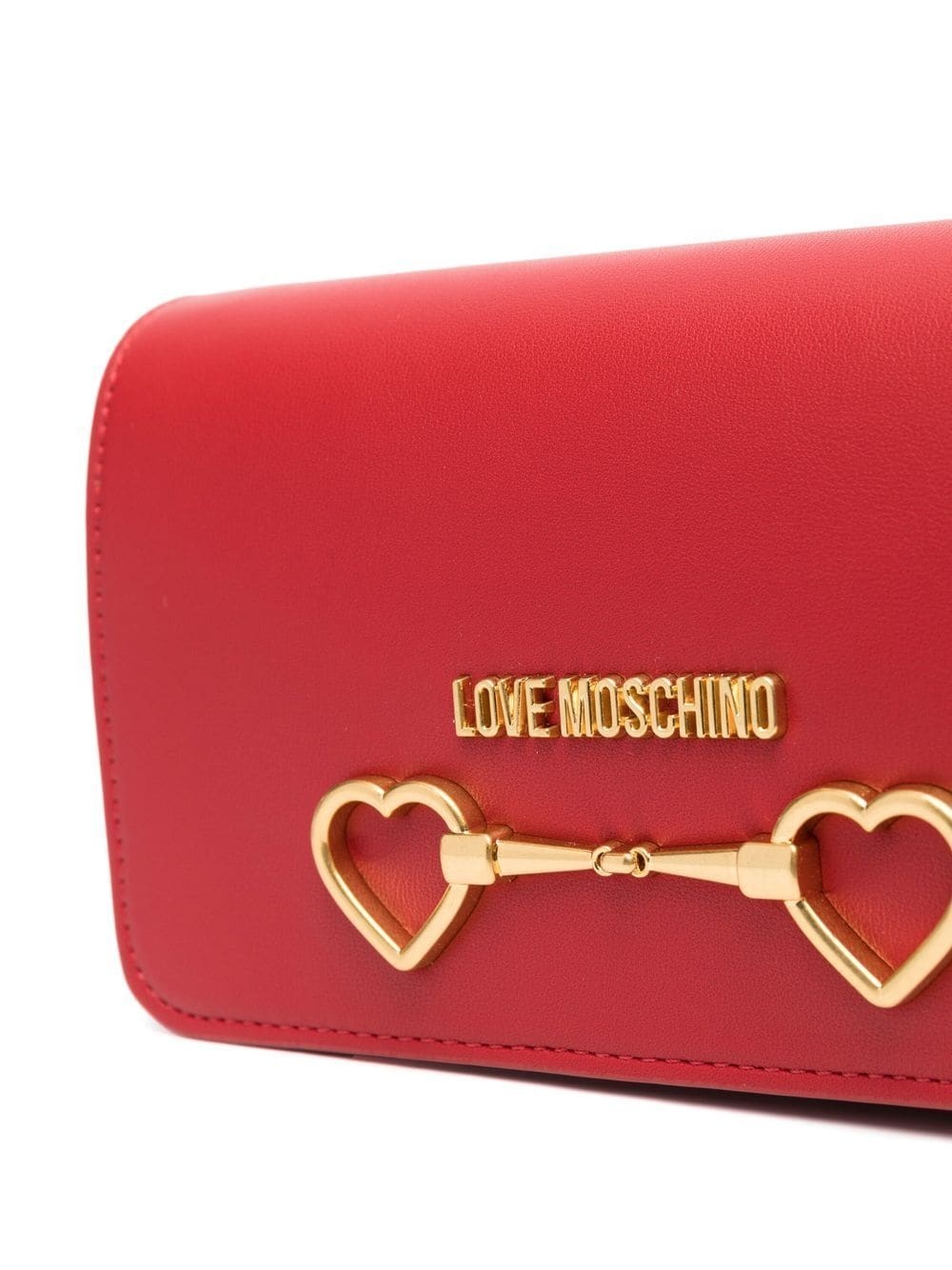 logo-plaque clutch bag - 4