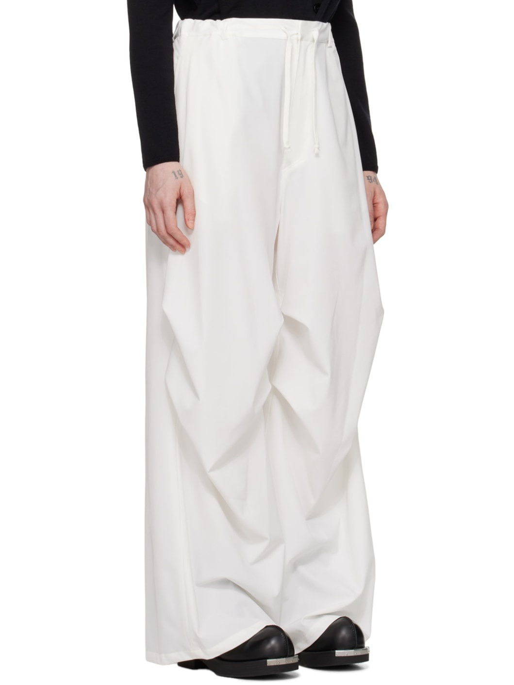 Off-White Drawstring Trousers - 2