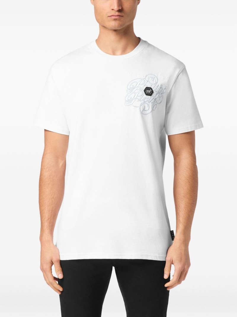 Plein Coursive-print T-shirt 3