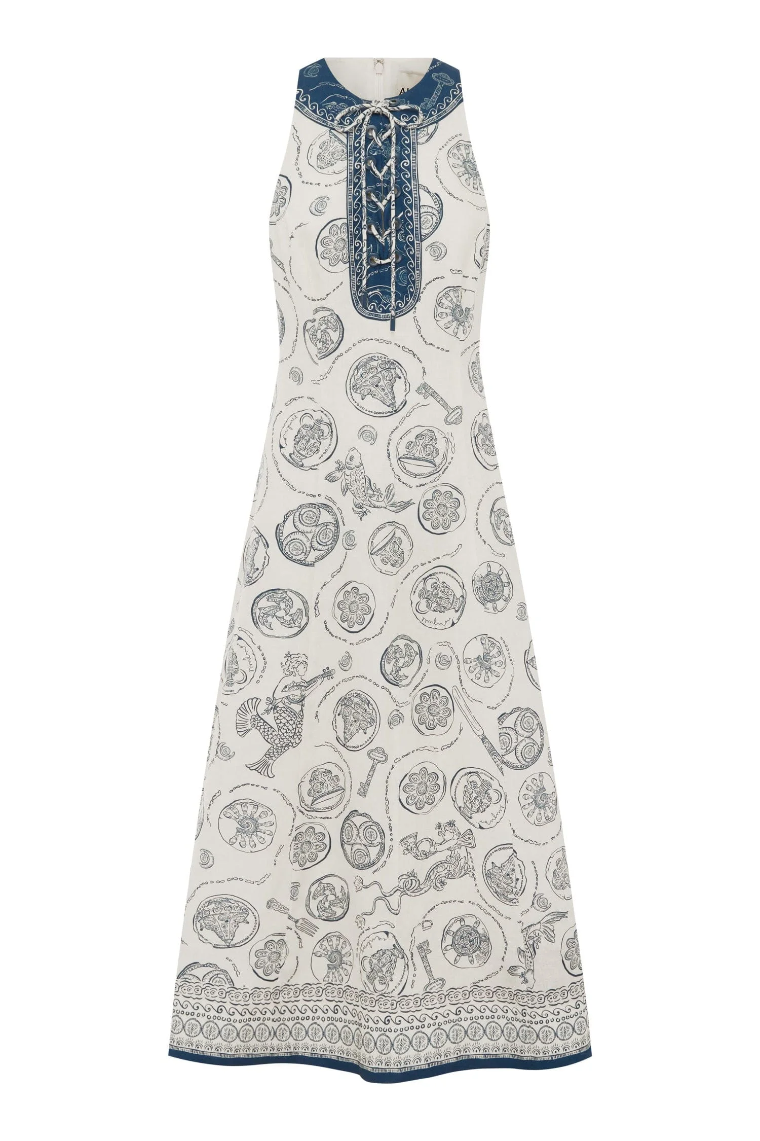 Lucky Lace Up Midi Dress - 1