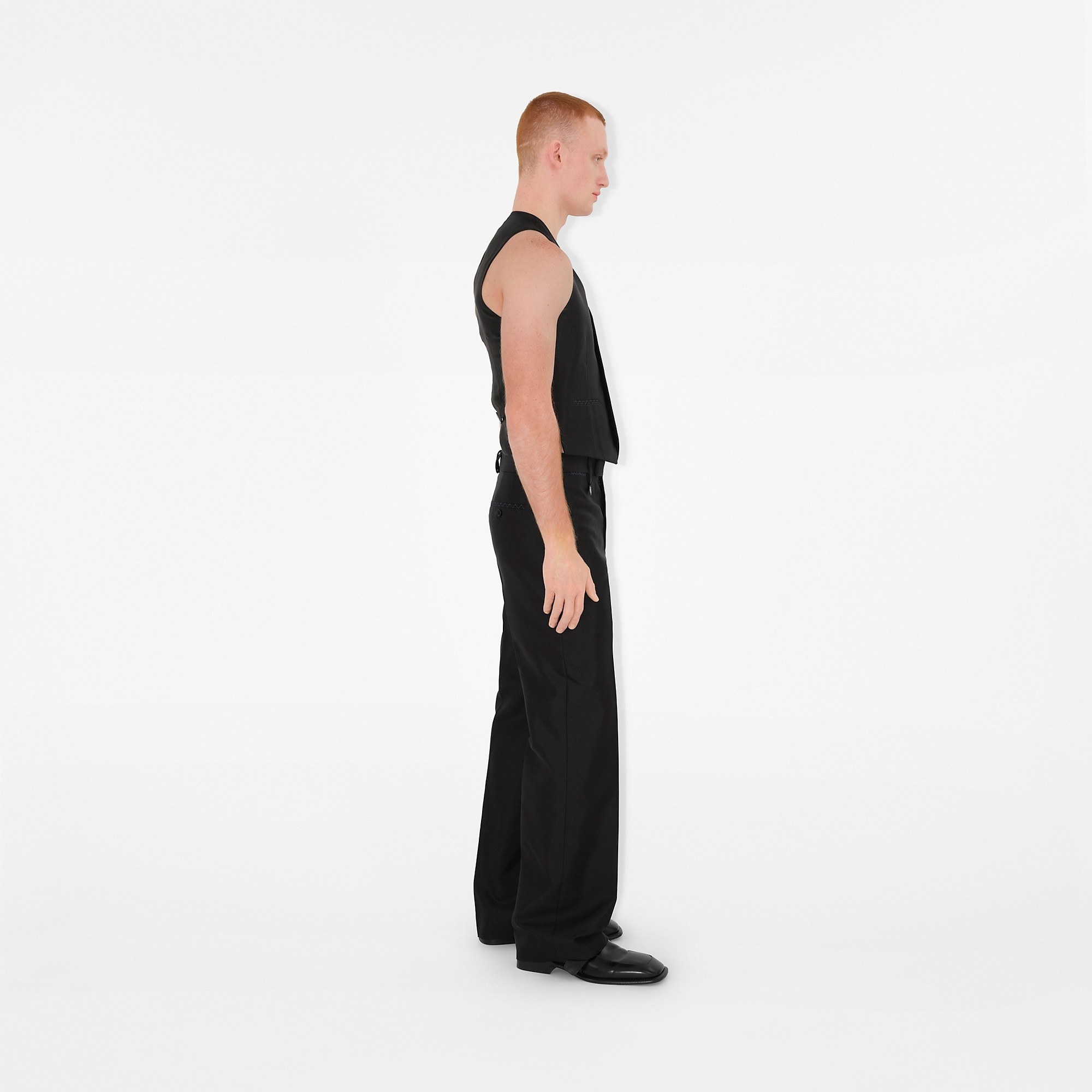 Wool Silk Tailored Trousers - 3