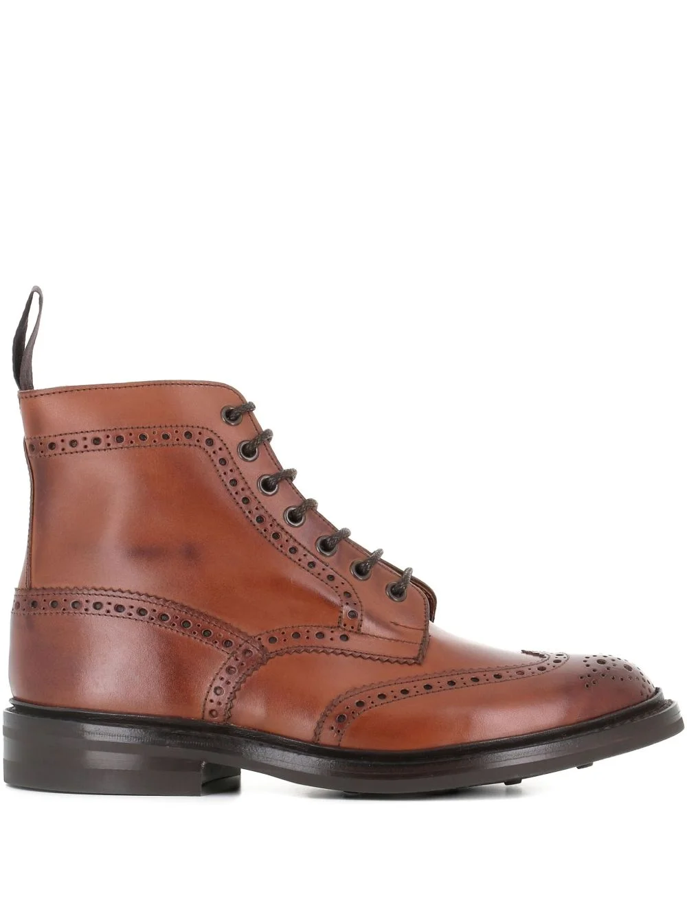 Stow burnished brogue boots - 1