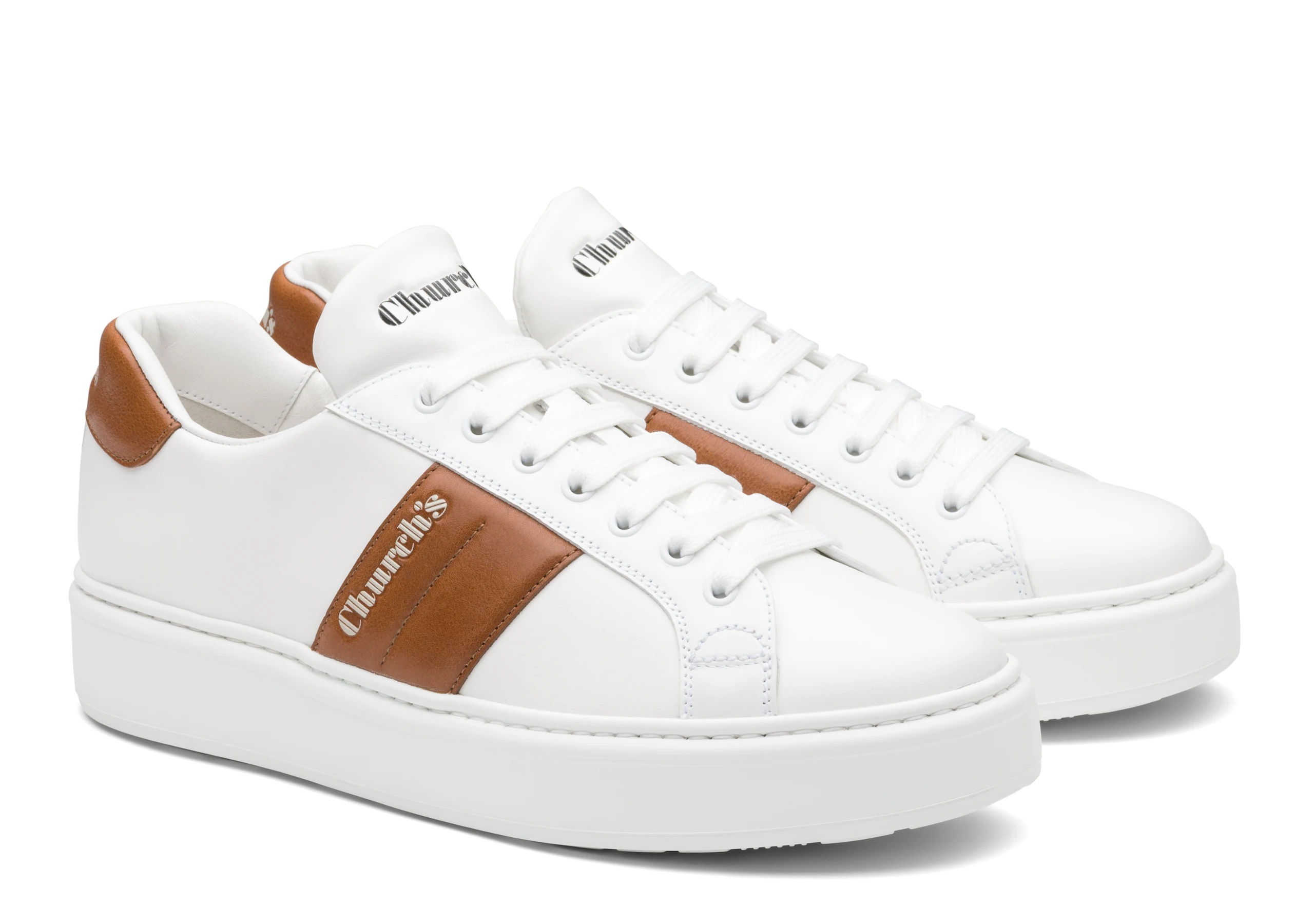 Church's Mach 3 Calf Leather Classic Sneaker White/oak