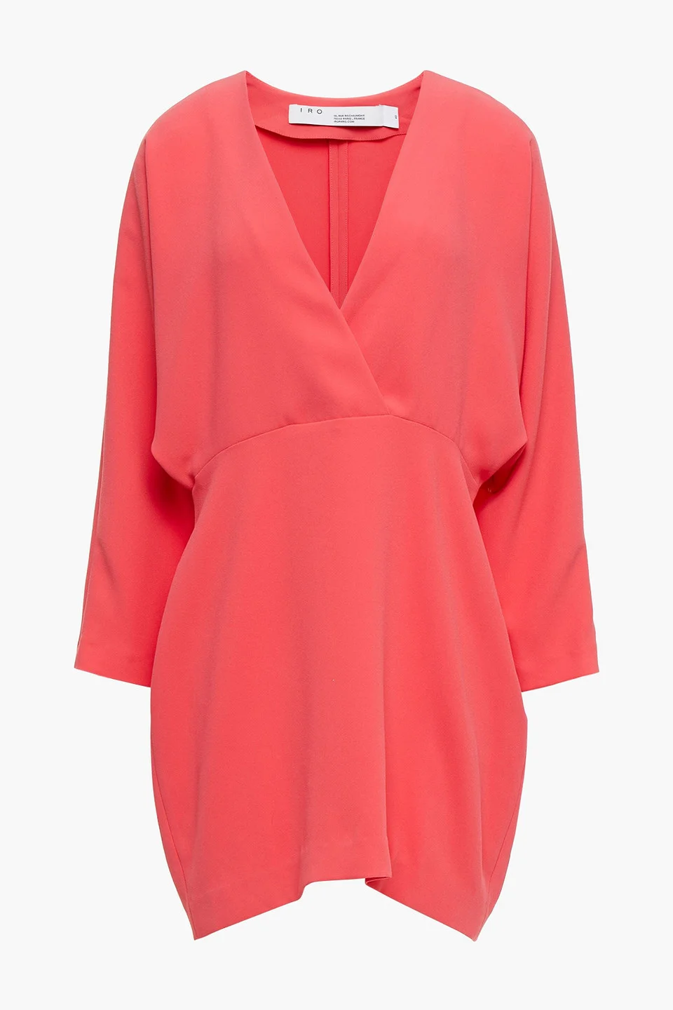 Detina wrap-effect crepe mini dress - 1