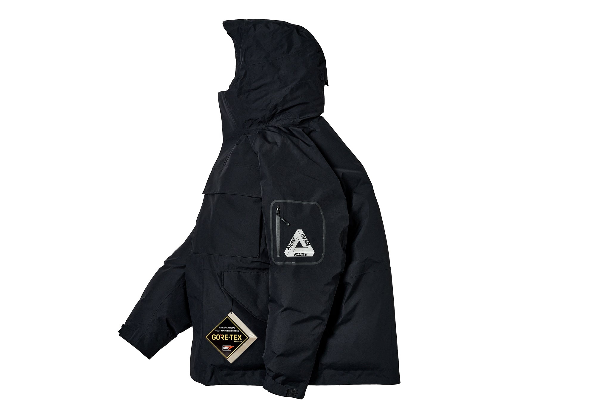 PALACE GORE-TEX CARGO DOWN PARKA BLACK | REVERSIBLE