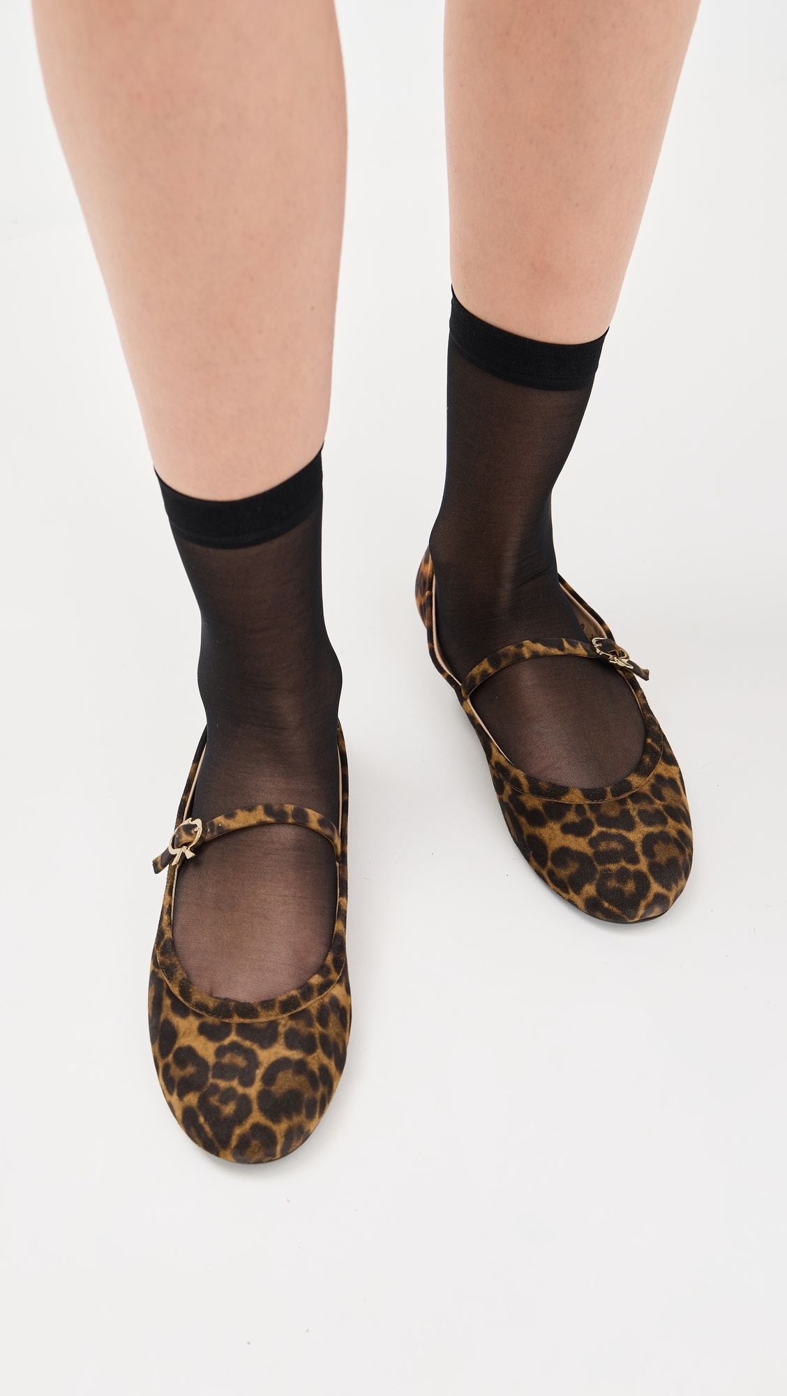 Carla Camoscio Leopard Print Flats - 2