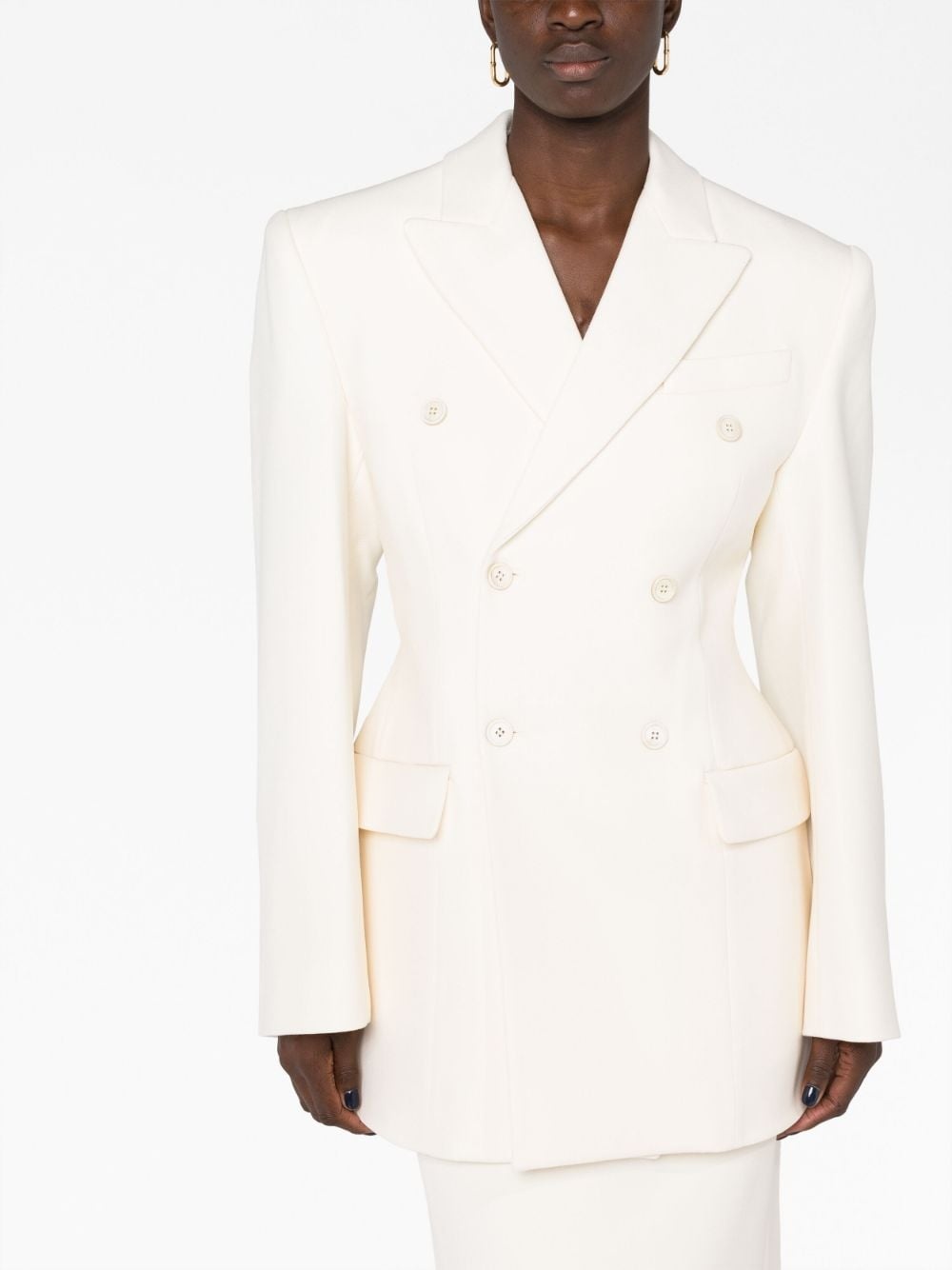 Contour double-breasted blazer - 5