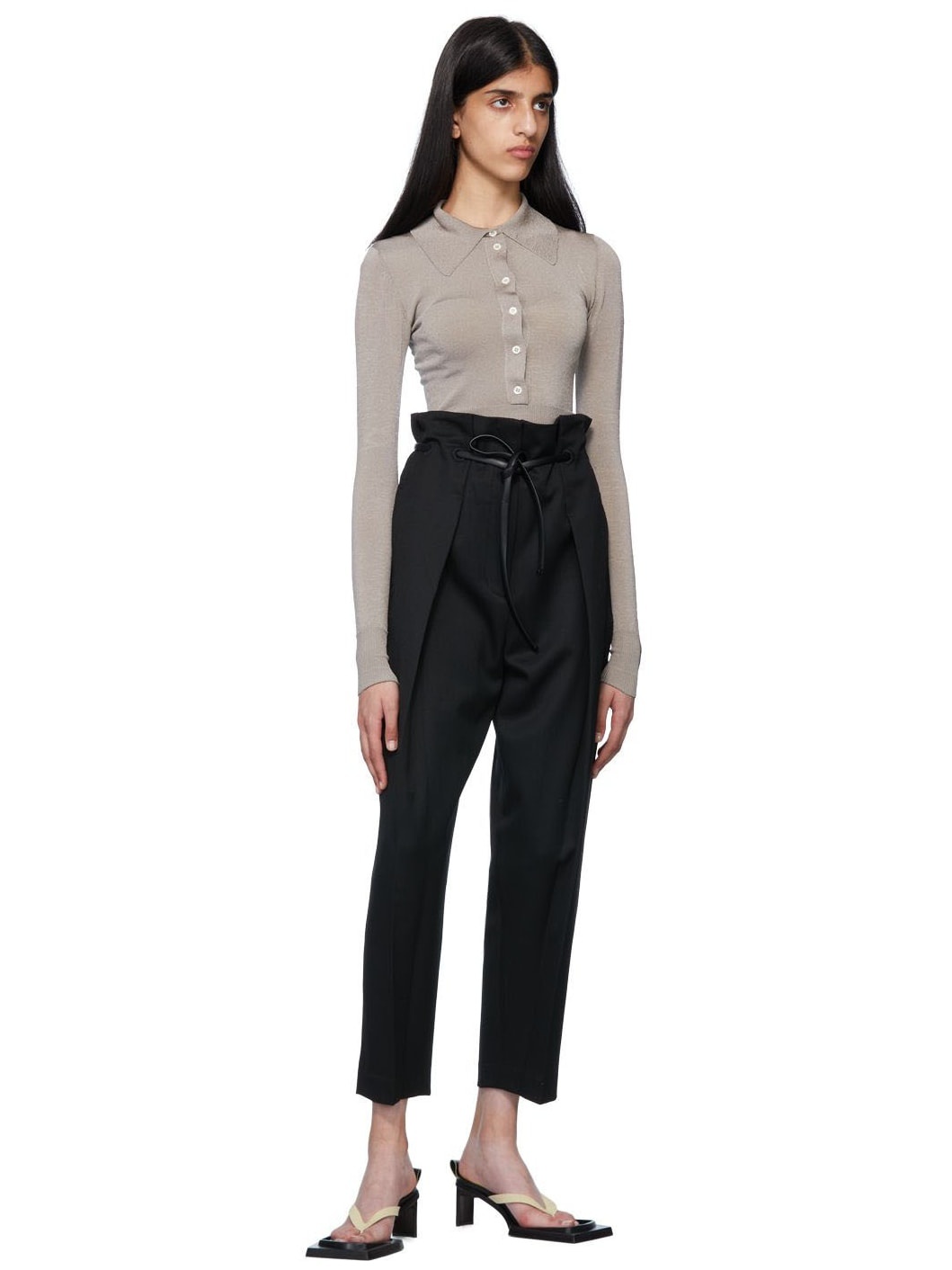 Black Origami Trousers - 6