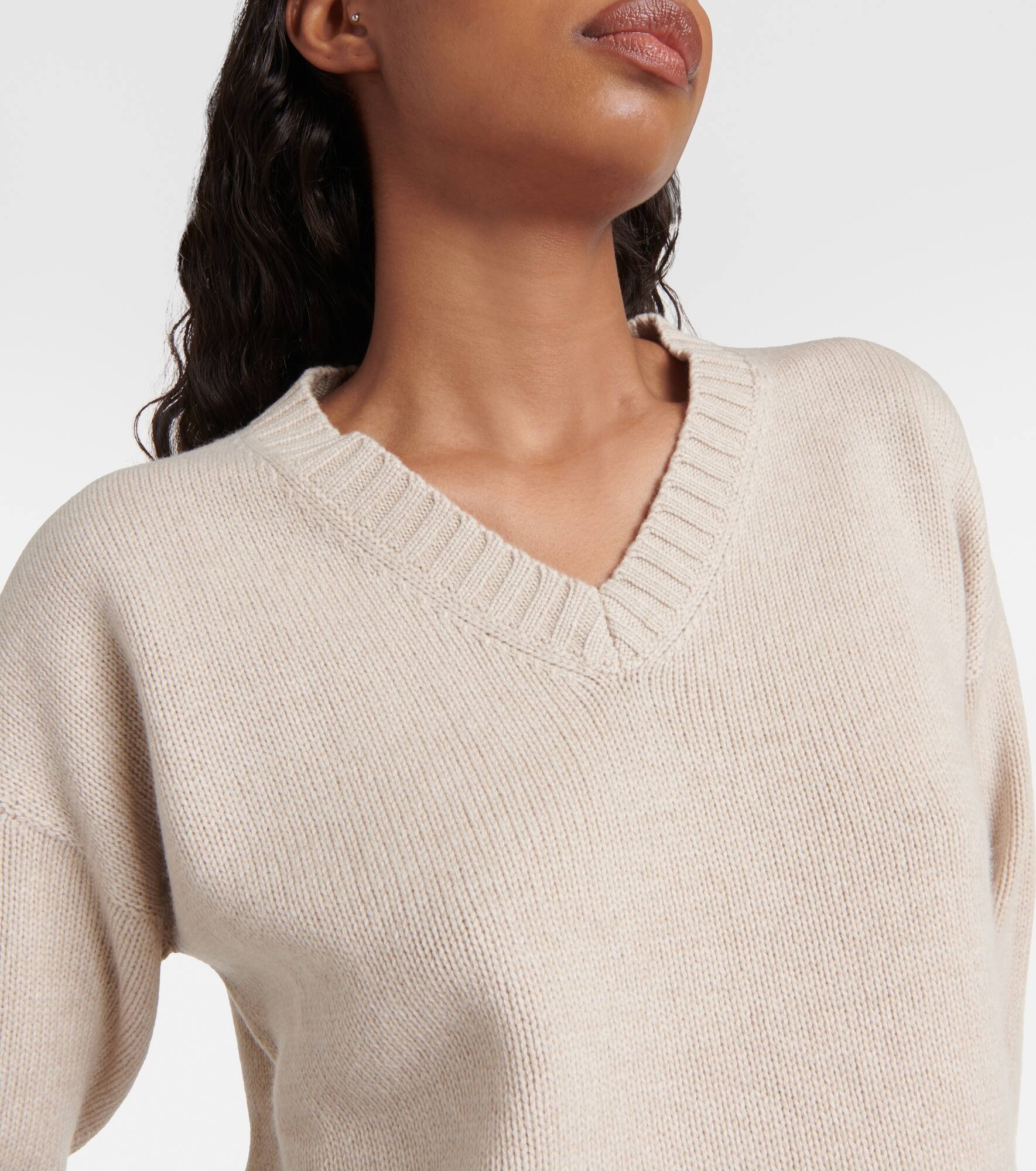 Wool, cashmere, and silk sweater - 4