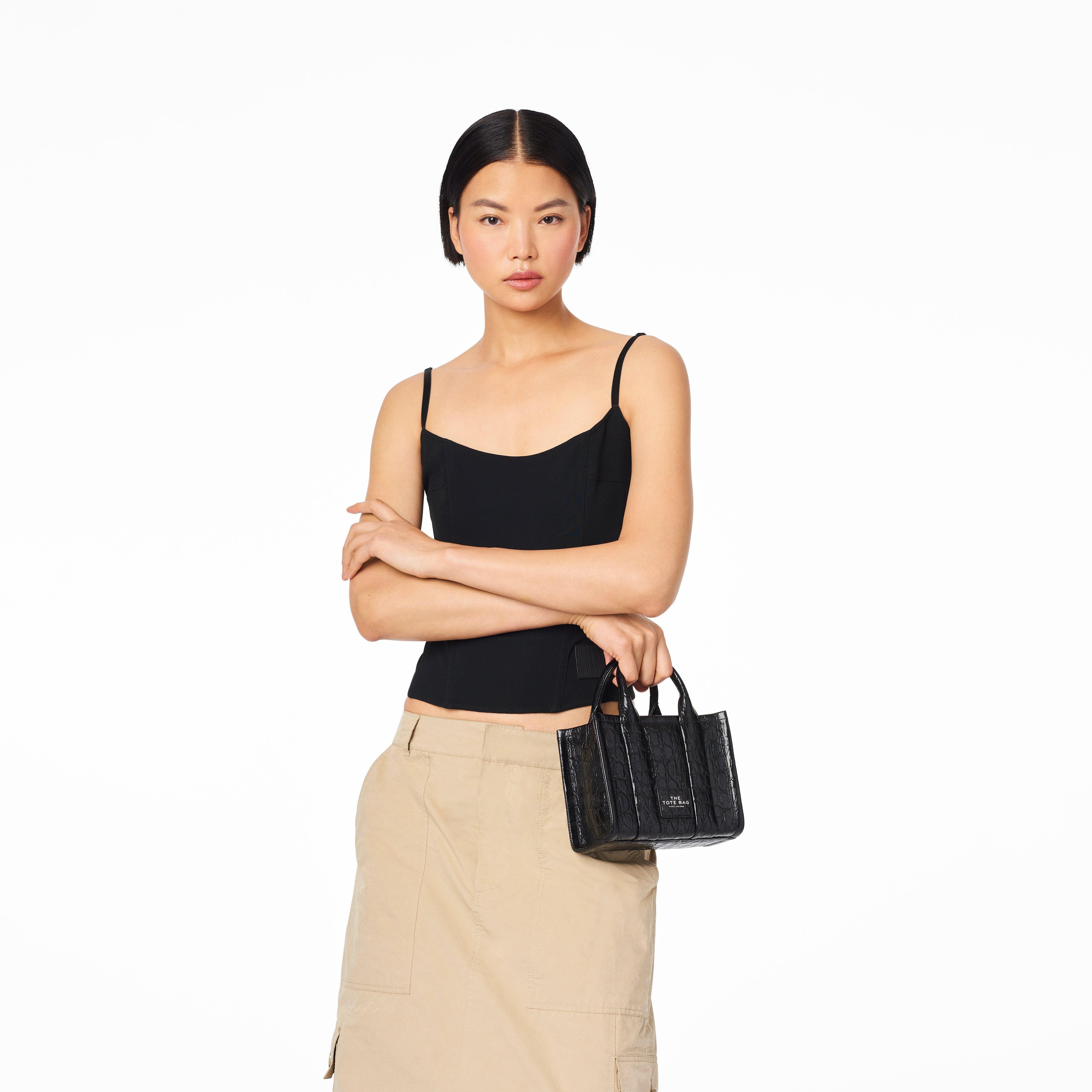 Marc Jacobs THE CROC-EMBOSSED MICRO TOTE BAG | REVERSIBLE