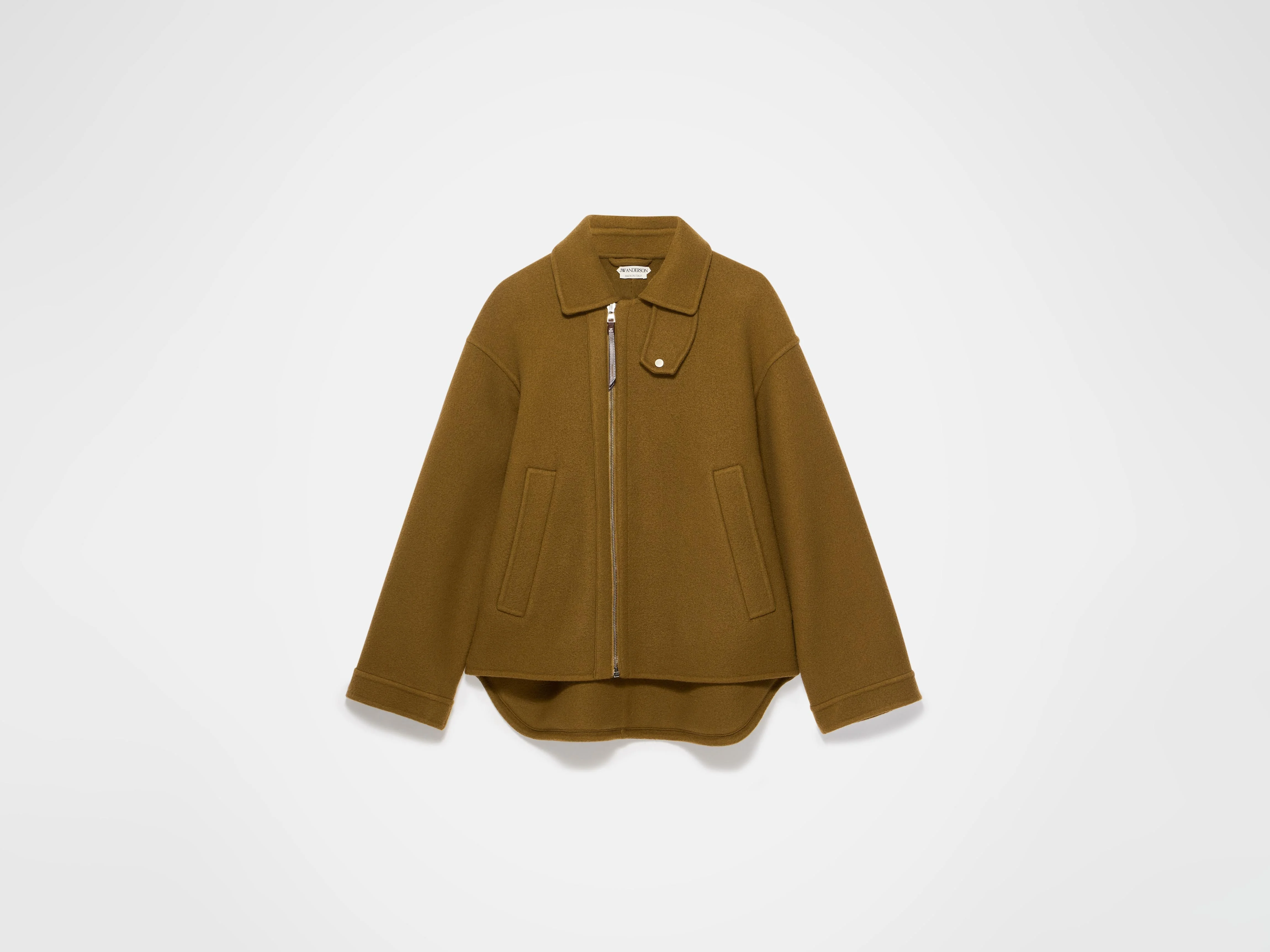 MENS DOUBLE FACED FIREMAN JACKET IN TOBACCO BROWN - 1