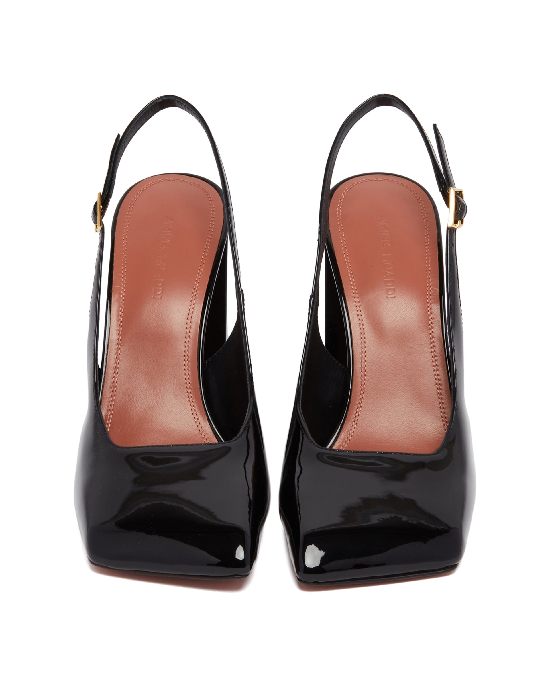 Black Charlotte Sling Pumps - 4