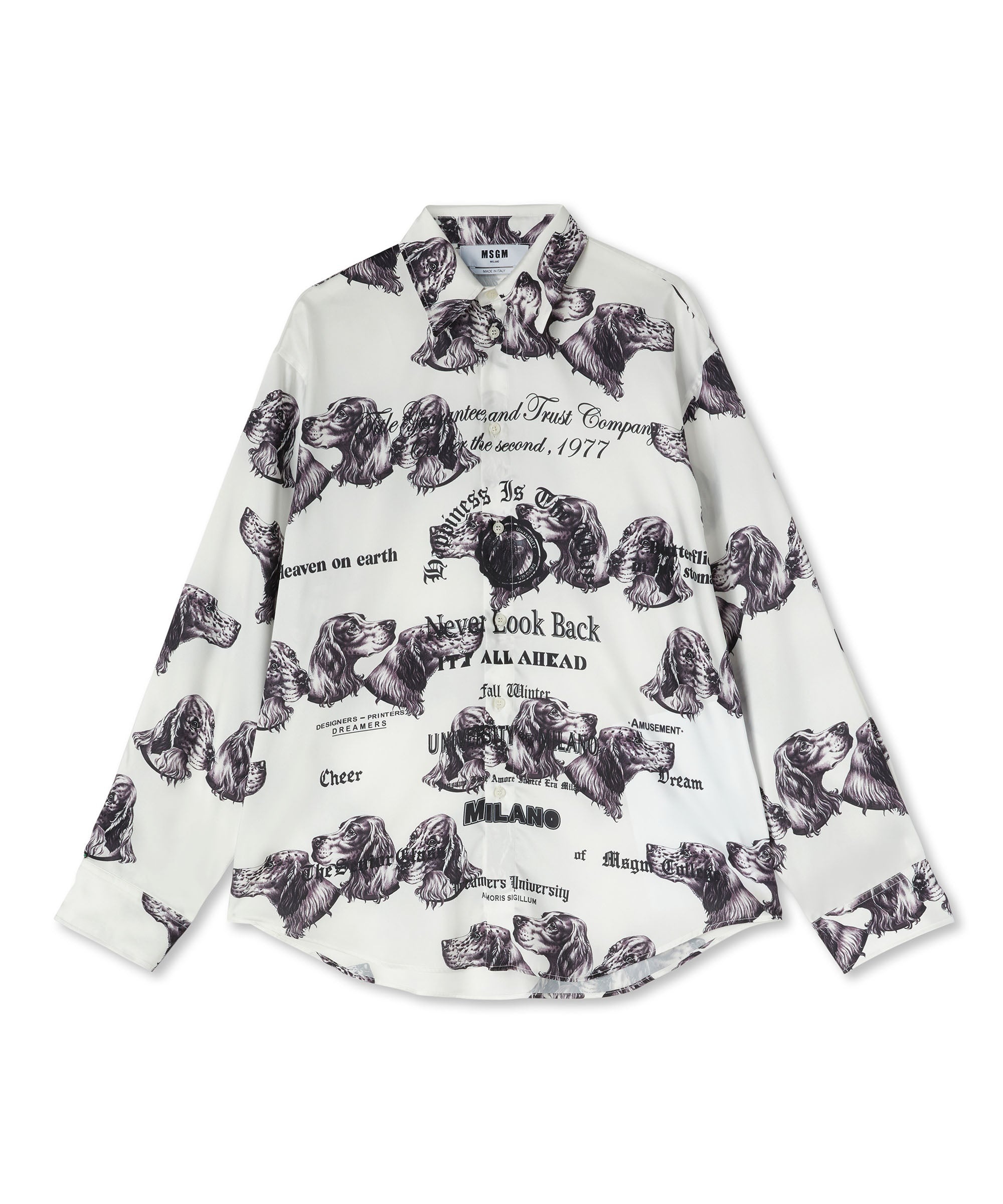 Shirt with graphic print from the "Never look back" collection - 1