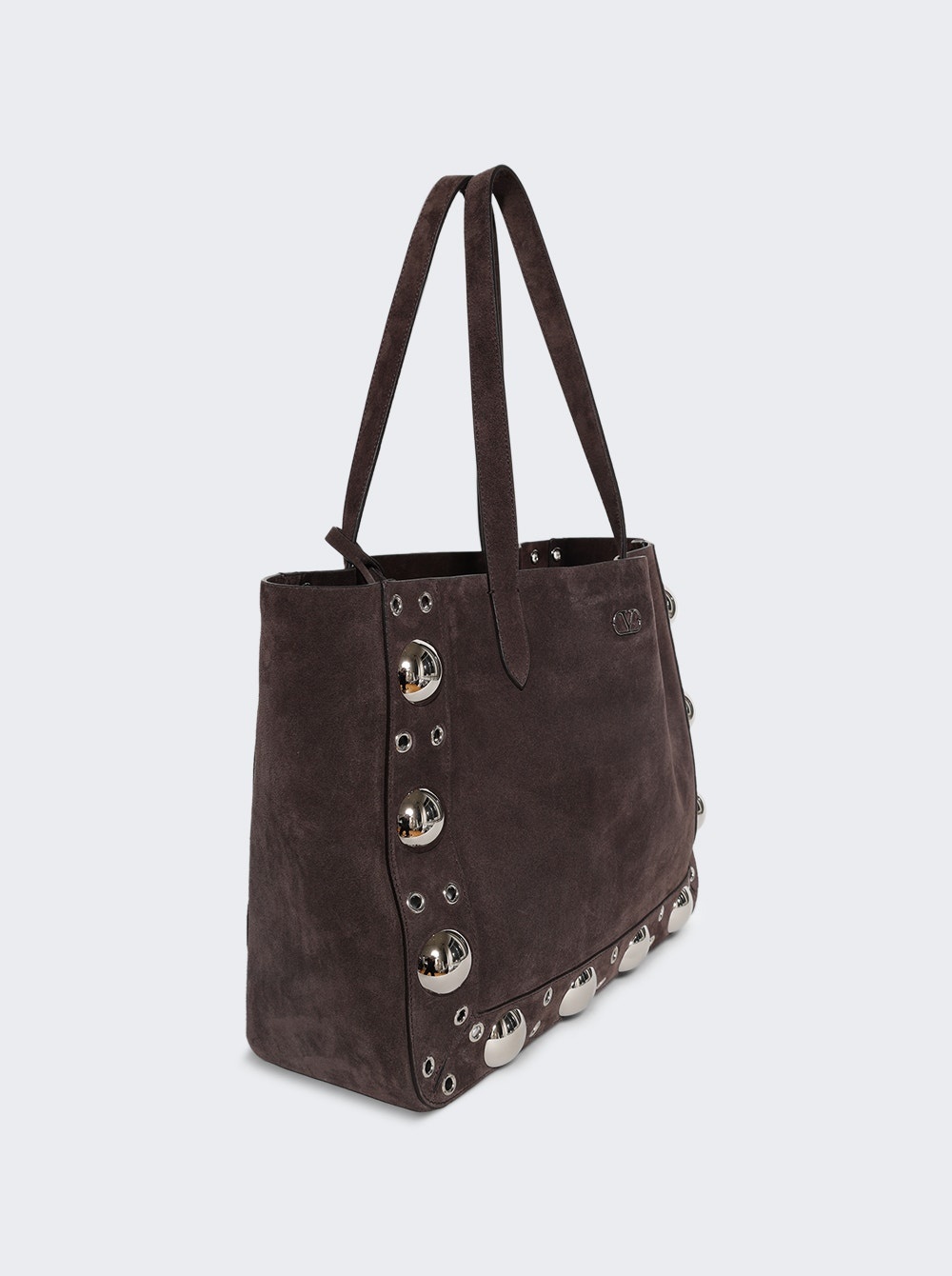 Medium NellcÔte Suede Shopping Tote Testa Di Moro - 4