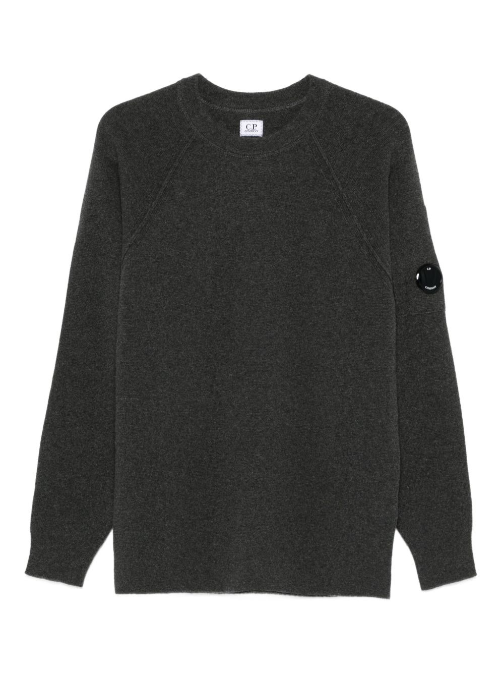 raglan-sleeve lens-detail sweater - 1