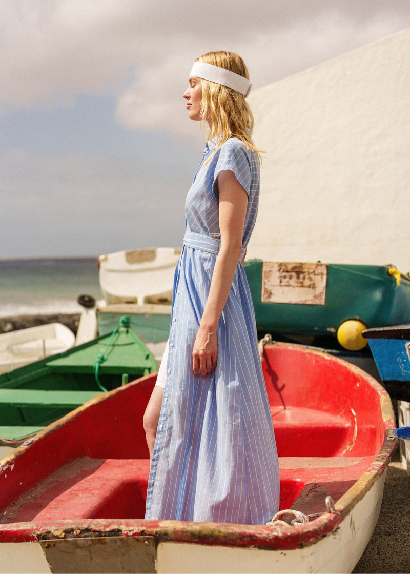 MAELYS Striped Maxi Dress 1