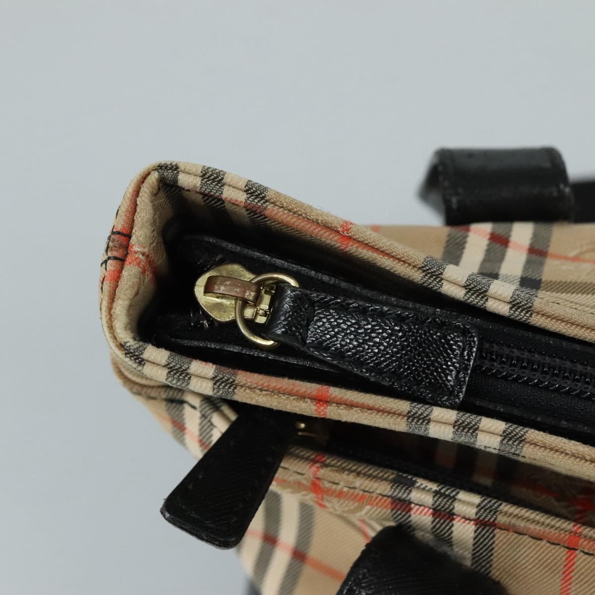 Burberry Nova Check Tote Bag Canvas Beige - 10