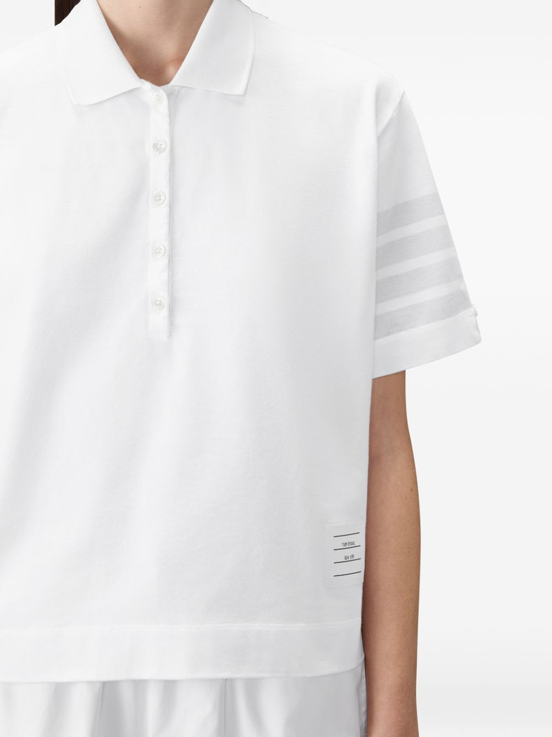 4-bar jersey polo top 4
