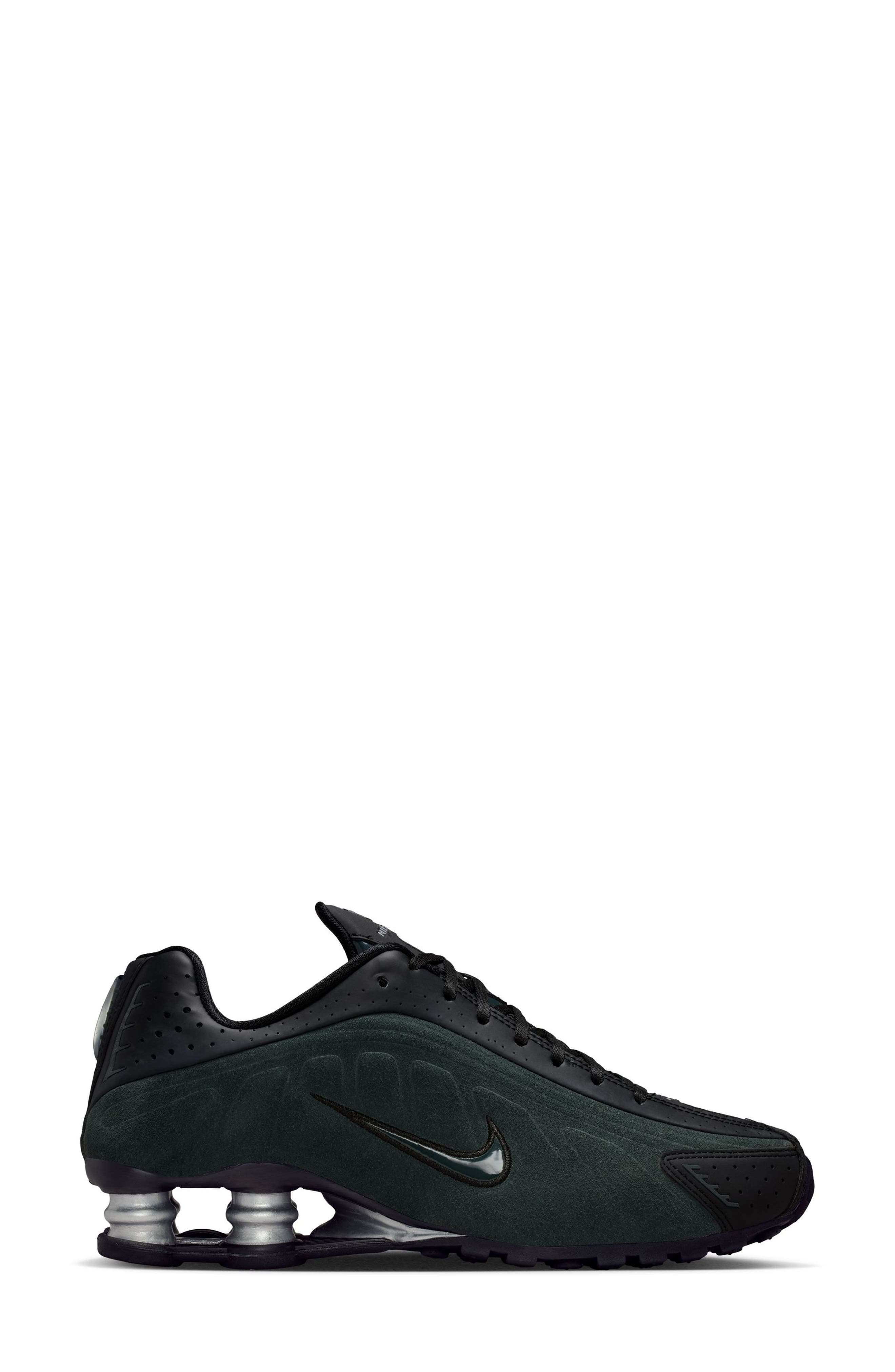 Nike Shox R4 Sneaker in Black/Seaweed/Silver at Nordstrom - 2