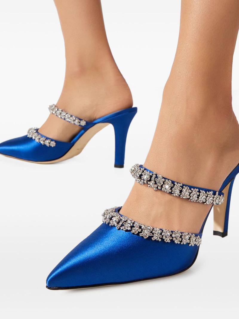 Damskie crystal-embellished mules 6