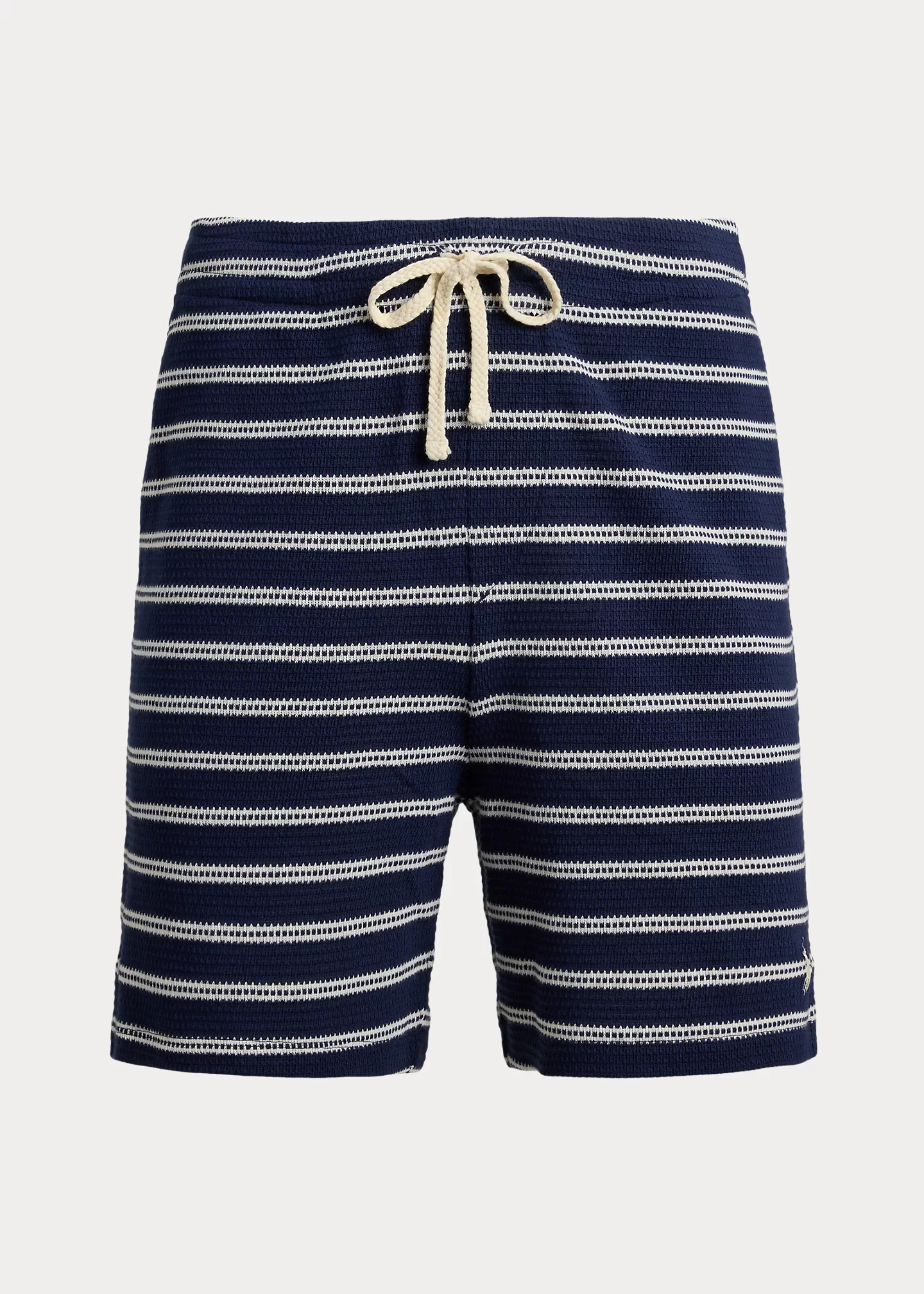 6-Inch Striped Pointelle-Ribbed Short - 1
