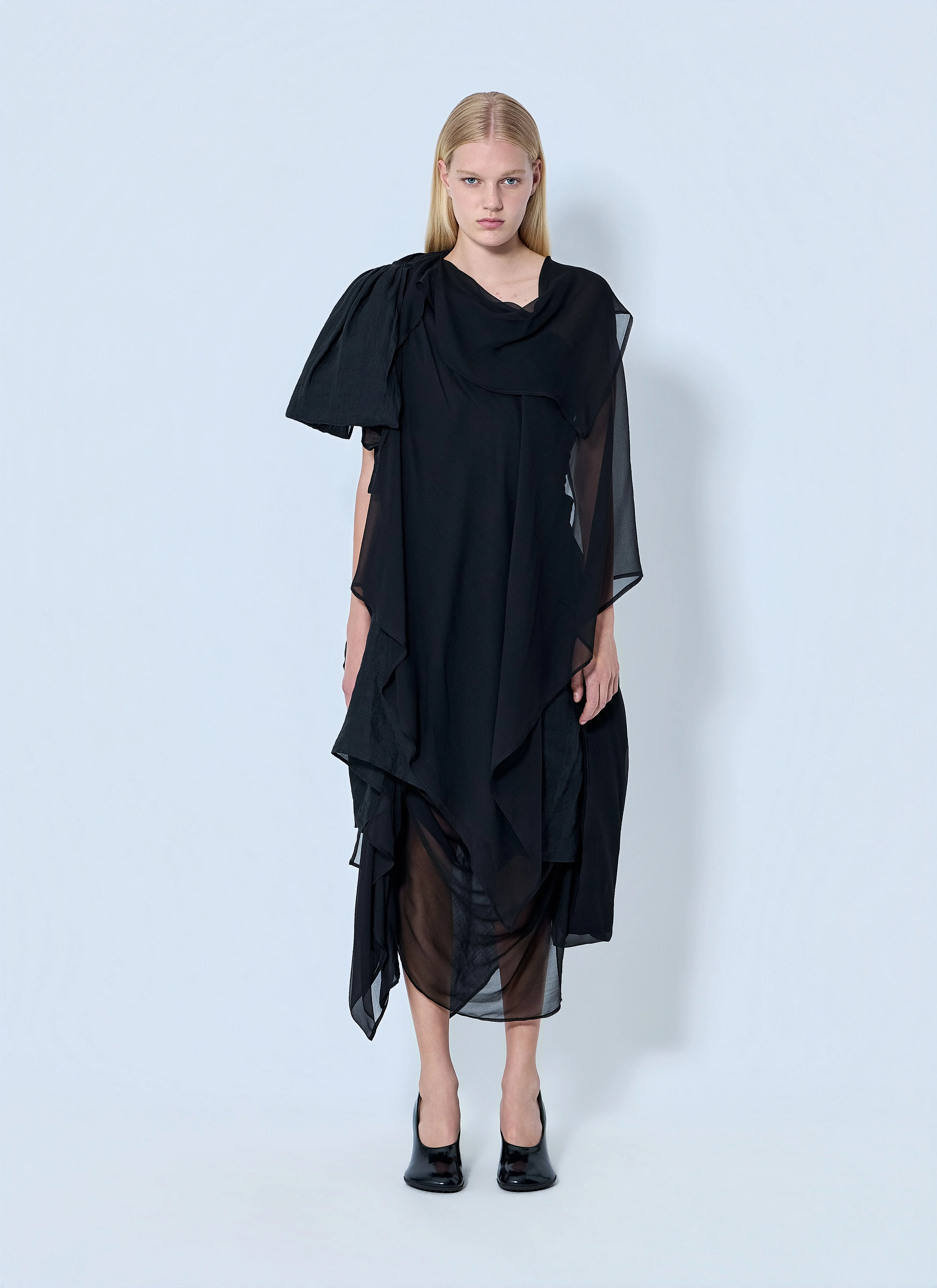 Asymmetric Layered Dress - 1