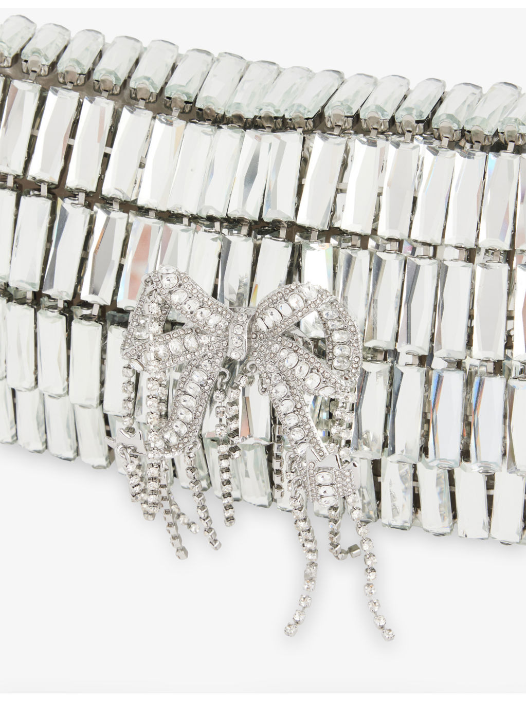 Crystal Bow Metal Shoulder Bag - 4