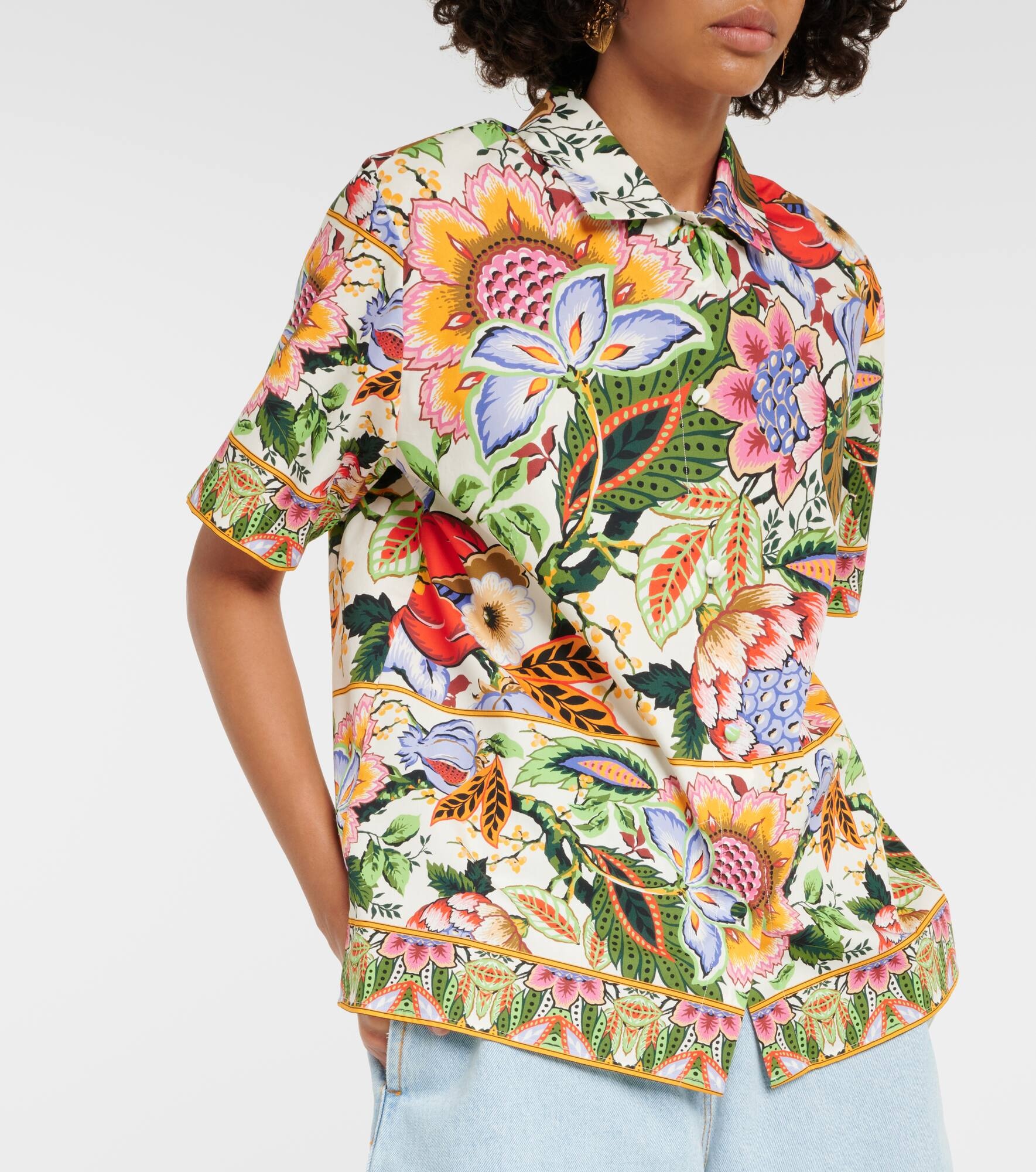 Floral cotton shirt - 6