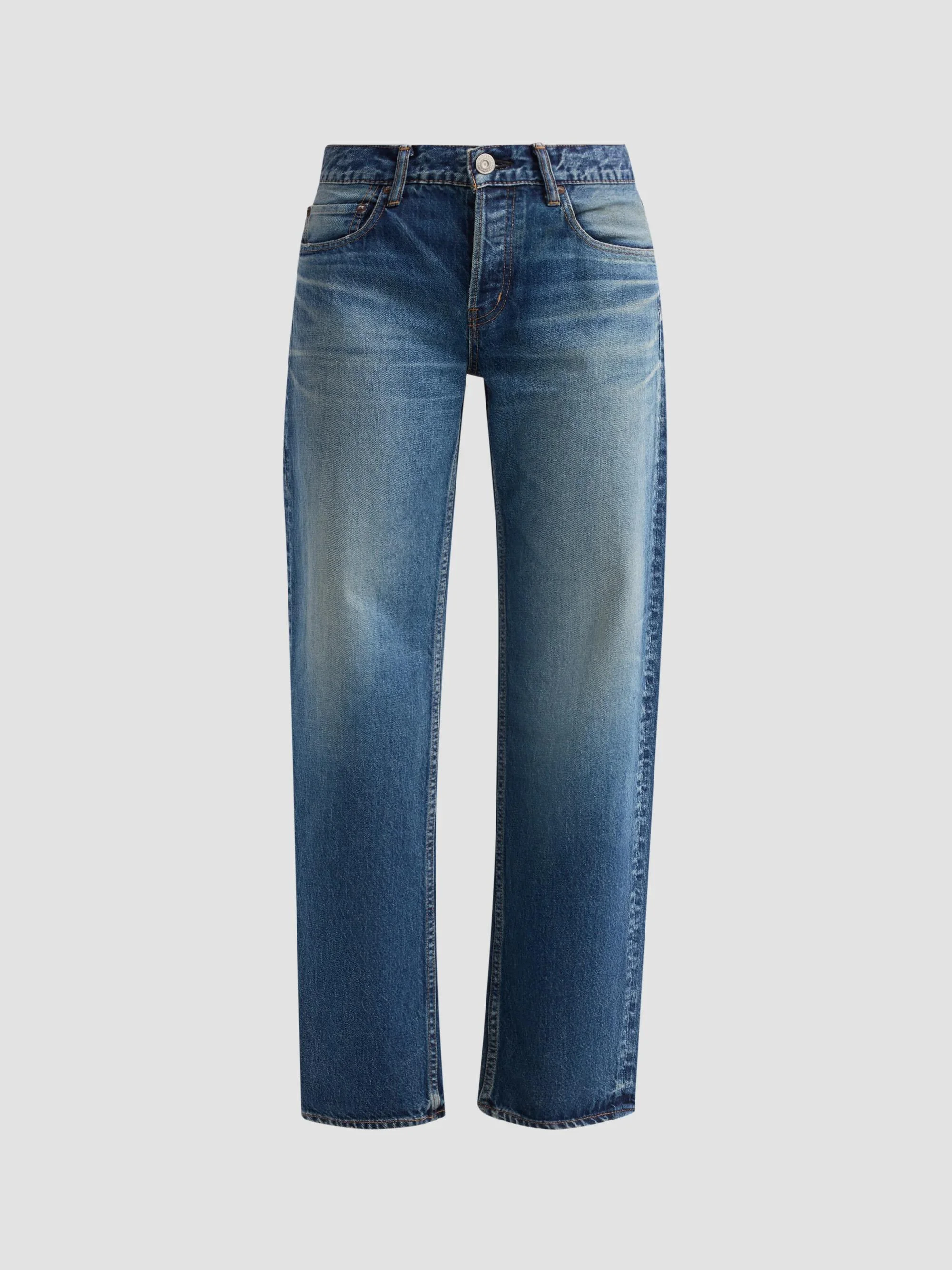 Women's Minneapolis Curved Boyfriend Jeans - Blue - 1