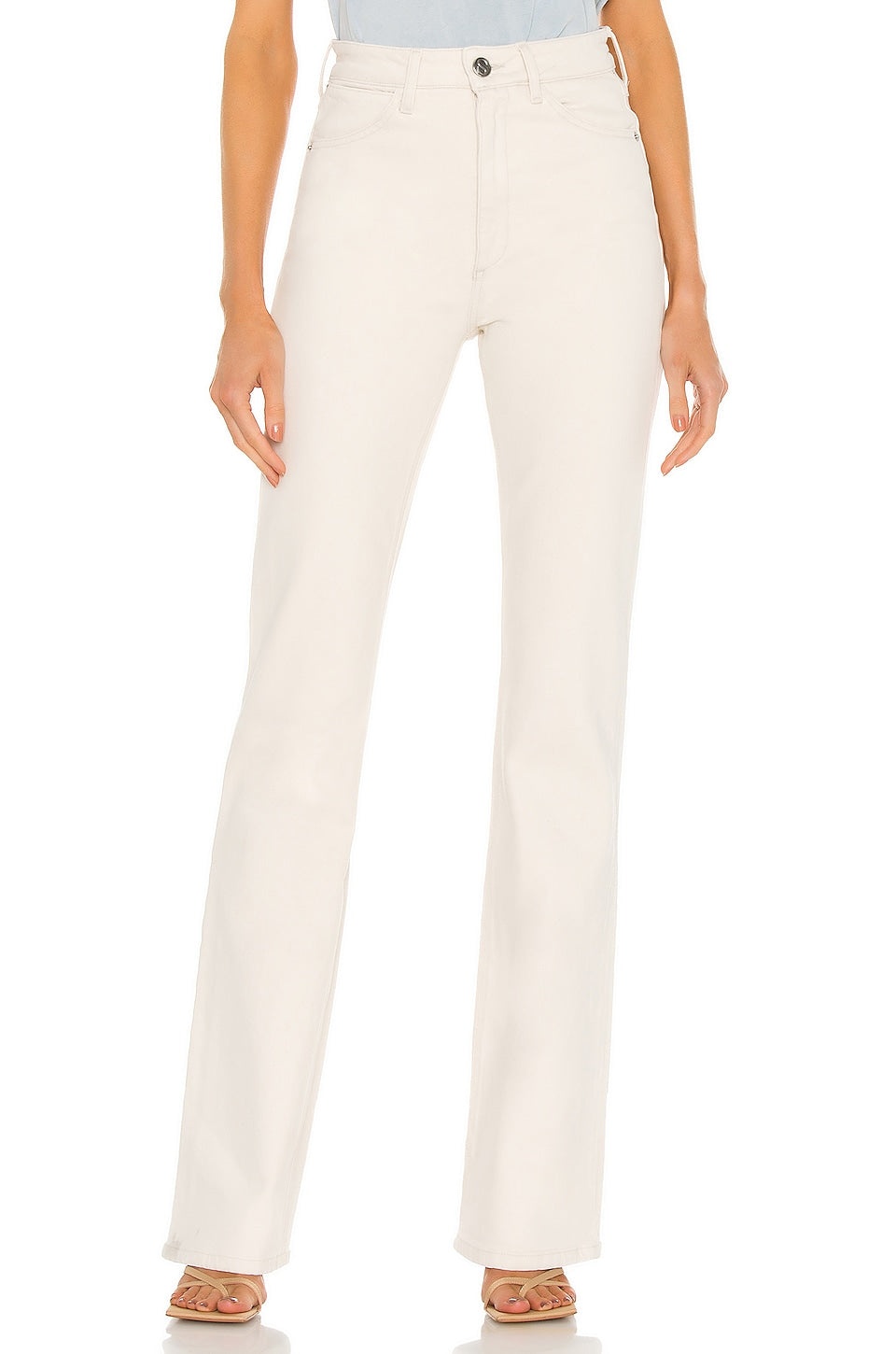 EARHART OFF WHITE MICRO FLARE DENIM - 8
